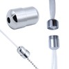 NA 6 Pack Cord Connector Metal Chrome Bathroom Light Pull