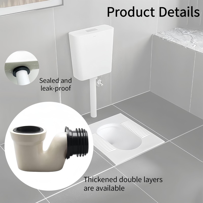 Flush pipe connector seal for flush-mounted cistern, rubber sleeve, inner