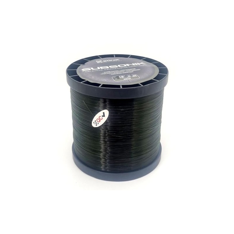 Sonik SubSonik Green Carp Mono Line 3000m Bulk Spool: 15lb
