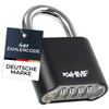 HMF Combination Padlock 3507-02 Heavy Duty Lock with 4 Digit