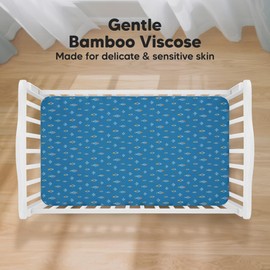 KeaBabies 2-Pack Baby Crib Sheets for Boys, Girls - Viscose Derived from Bamboo Toddler Bed Sheets Neutral, Fitted Crib Mattress Cover for Standard Baby Bedding, Soft & Cozy (Space Quest)
