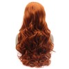 Lushy Wavy Long 26inch Blonde Red Mix Wig Full Density