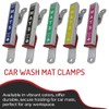 HI-TECH Car Wash Mat Clamps – Heavy-Duty Floor Mat Holders
