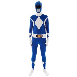 Morphsuits Mens Power Ranger Costume, Blue Power Ranger Morph Costume, Adult, Large
