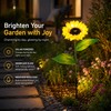 Solar Sunflower Garden Lights for Outdoor Decor – LED Lawn