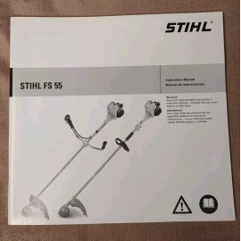 Manual STIHL ENGLISH & SPANISH INSTRUCTION MANUAL.     FS 55 (NEW)
