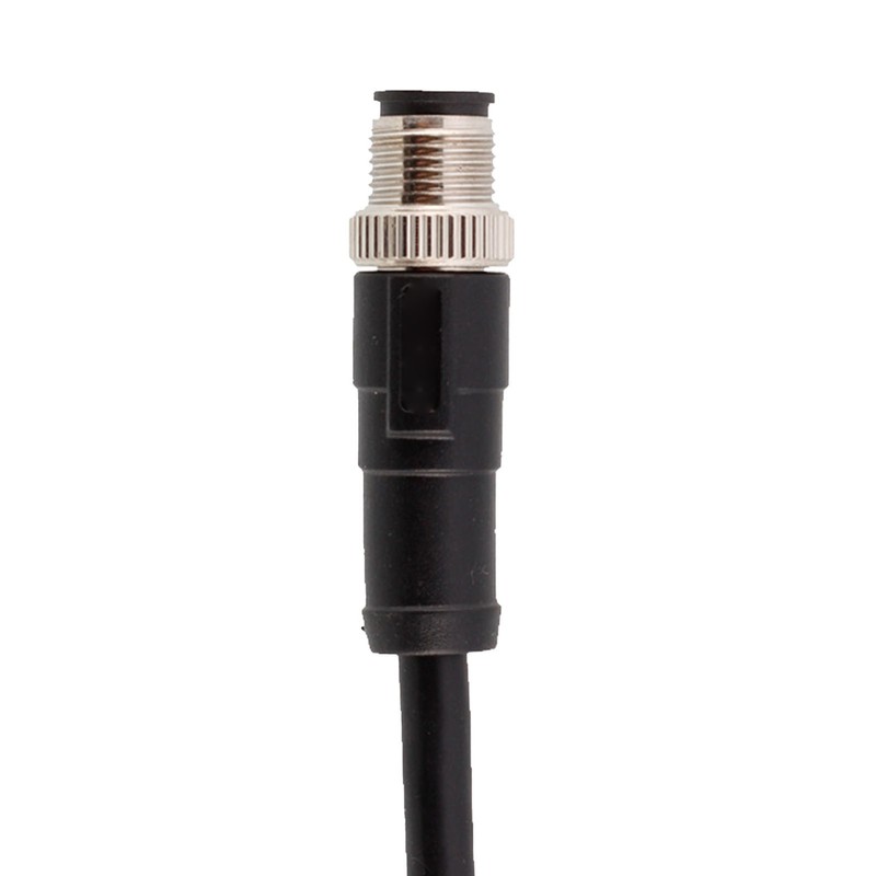 M12 Connector Cable 4 Pin Shielded Right Angle Waterproof Aviation