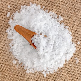 Flaky Sea Salt, Cyprus Pyramid Flake Finishing Salt, Gourmet Steak Salt, 7 oz Pouch - Sea Salt Superstore