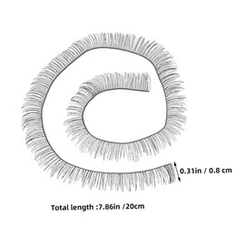 SUPVOX 20pcs Handmade Doll False Eyelashes Natural Fake Lashes for Dolls DIY Accessories for Stunning Eye Looks Soft and Comfortable Material Lengths