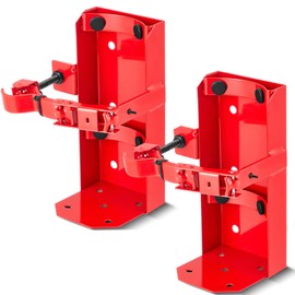 Zonon Heavy Duty Fire Extinguisher Mount Bracket Metal Fire Extinguisher Holder Wall Mount for Home Car Truck, Mini, Small, and Medium Sized(Fe-5,Red,1 Pcs)