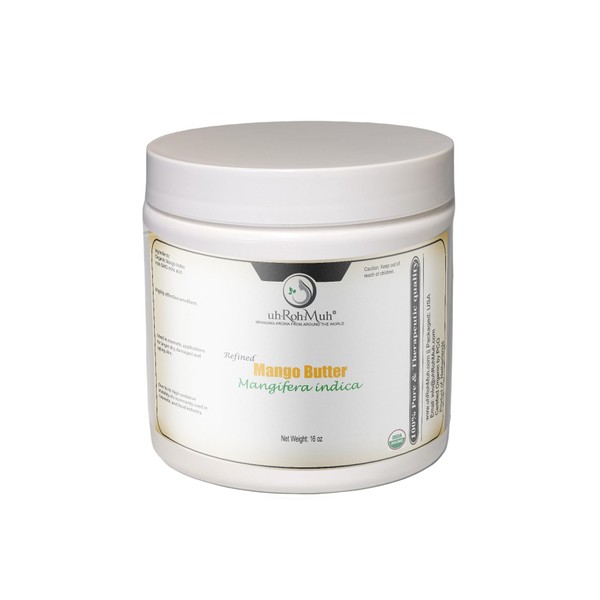 uh*Roh*Muh Mango Butter (Refined) (Organic - USDA Certified) (Netherland) (16oz)