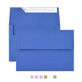 50 Pack A2 Envelopes for Invitations,4.37x5.75 Envelopes,A2 Envelopes Blue Self Seal,Printable Envelopes for Wedding,Invitation,Baby Shower,Envelopes for 4.37x5.75 Cards