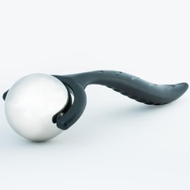 FEELVIT Massage Roller with Relaxing Hot/Cold Therapy Function, Massager with Handle, Ice Roller, Relaxation and Wellness Gift (Black)