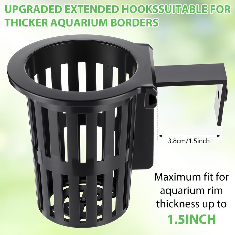 Baderke 8 Pack Aquarium Plant Holder Hanging Aquarium Planter Cup