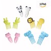 OFKPO 10Pcs Mini Lunch Fork, Animal Cartoon Child Fruit Fork,