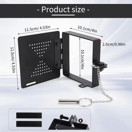 RV Bumper End Cap 2 Pack, Fits Standard 4 inch Square Bumpers, Secure Sewer Hose Storage, Camper Trailer Accessories (Black)