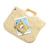 Large Handwoven Straw Bag Travel Shopping Handbag Woven Straw Beach