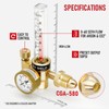 RX WELD Argon Regulator Flowmeter Gas Gauge for Mig Tig