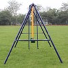 AOKUNG Outdoor Heavy-Duty Metal Swing Set for Kids