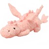EOUOBOMO Cute Lucky Dragon Plush Pillow,Soft Flying Dragon Stuffed Animals-35.3inch