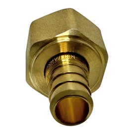 25 Pcs XFITTING 1/2 Inch Pex x 1/2 Inch Female Swivel Adapter, Brass, 31-5-2=25X