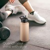 SipX™ Triple-Insulated Stainless Steel Water Bottle 32oz. With 3 Lids,