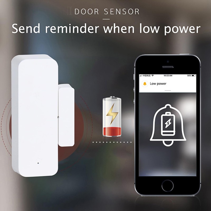 WiFi Door Sensor Window Detector: Smart Window Contact Sensor, Wireless