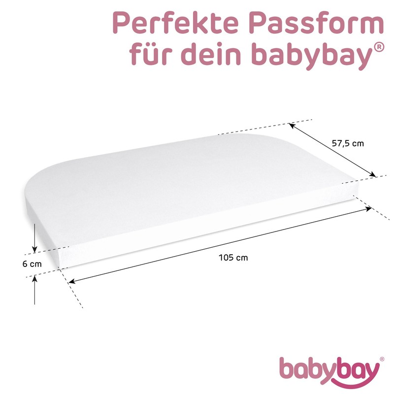 babybay Jersey Fitted Sheet Deluxe Double Pack Suitable for Boxspring