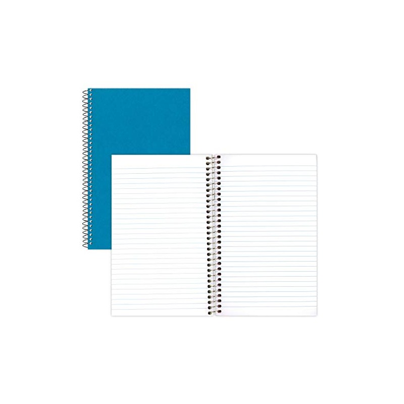 Rediform National Single-Subject Wirebound Notebooks, Medium/College Rule, Blue Kolor Kraft