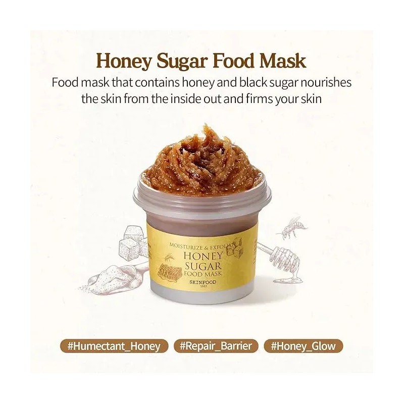 Mascarilla Exfoliante Hidratante Base De Miel 120 G Skinfood Todo