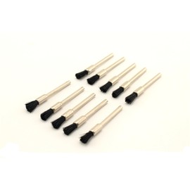 TMAX 10 pc Nylon Bristle 1/4 Inch Pen Wire Brush #405 with 1/8 Inch Shank for Dremel and Other Rotary Tools