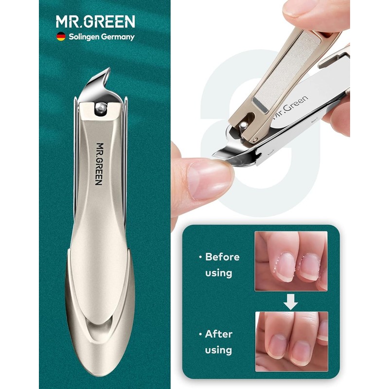 MR.GREEN 8-in-1 Manicure & Pedicure Set – Professional German Stainless