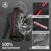 ARSUXEO Waterproof Running Cycling Jacket for Men Breathable Bike Rain
