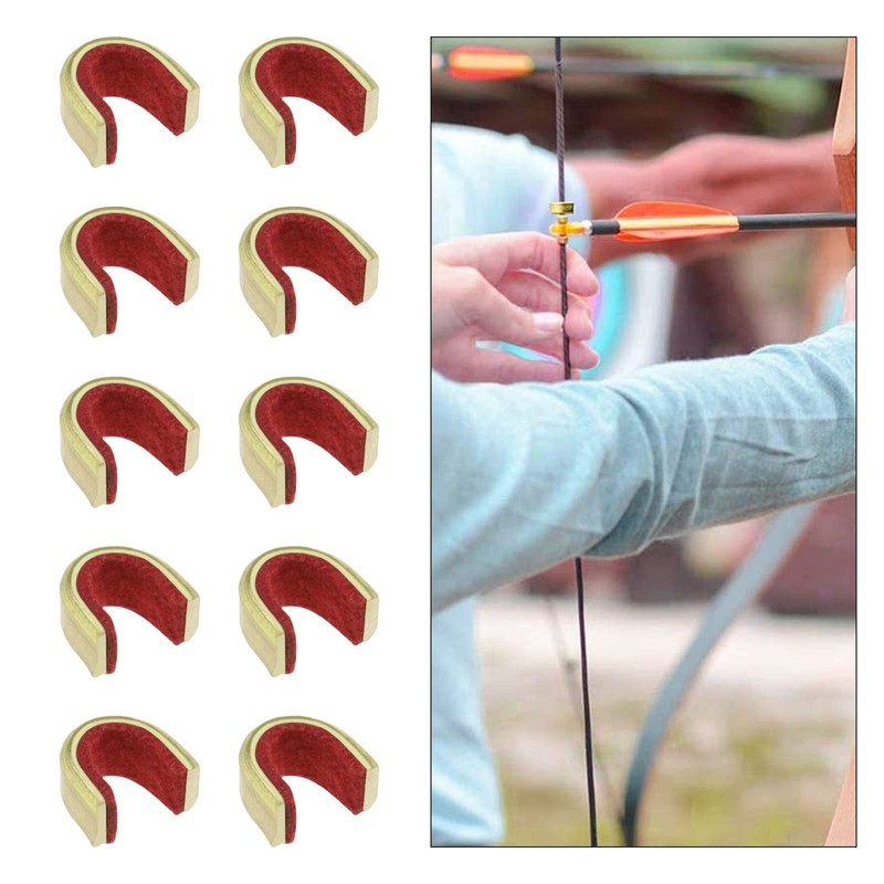 EMSea 30PCS Archery String Nocking Points Brass Bow String Nocks