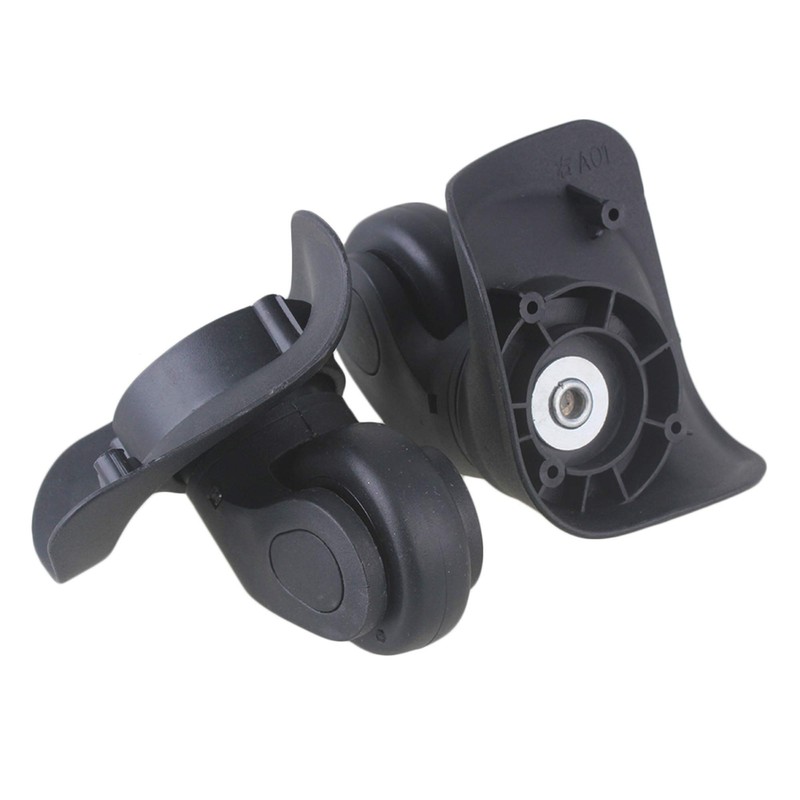 2 Pair Replacement Wheels for Luggage 360 Swivel Dual Suitcase
