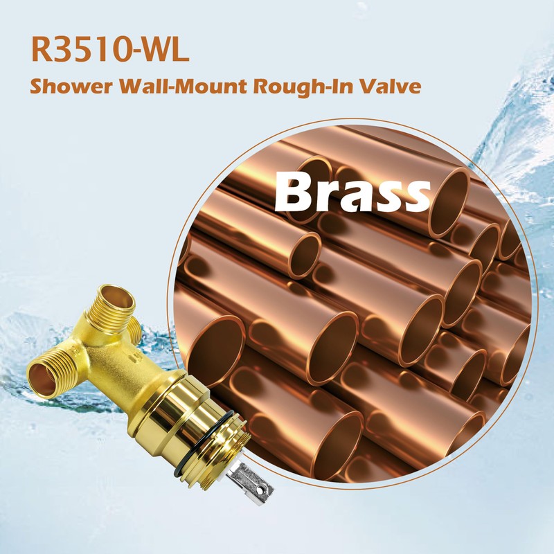 R3510-WL Shower Wall-Mount Rough-In Valve for Delta Single-Handle Wall-Mount Lavatory