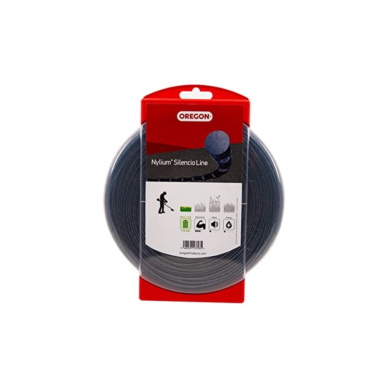 Oregon Nylium Silencio Replacement Round Line for Cordless Grass Trimmer