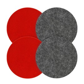 BCENG 4 Stück Filz Polierpad 125mm Polierfilz Wollfilz Polierscheiben Kompatibel Bosch & Exzenter Polieraufsatz Polierfilz Wollfilz Polierscheiben Zubehör für Autopolitur Auto KorkböDen usw