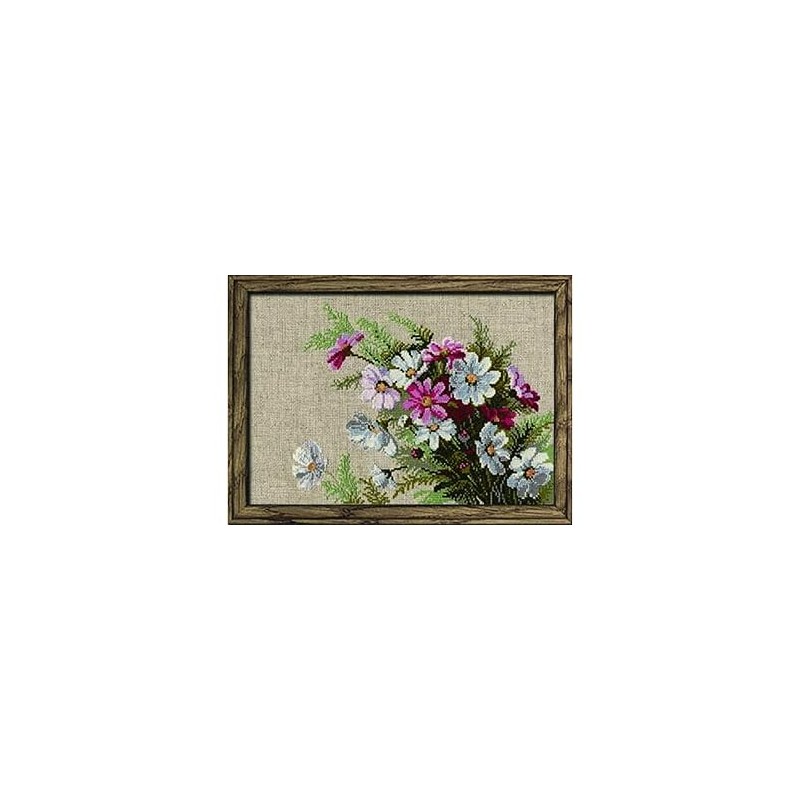 RIOLIS Cosmos Cross Stitch Kit, Multi-Color