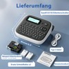 Etikettenmaschine mit Bändern, D210S Etikettenschreiber mit Tastatur, tragbare Etikettiermaschine mit