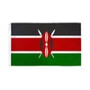 3x5 Kenya Polyester Flag 3'x5 Super Polyester Nylon Fade Resistant