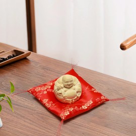 Mini Zabuton for Figurines, 5.5 inches (14 cm), 7.9 inches (20 cm), 9.4 inches (24 cm), Buddha Statues, Maneki Cats, Crystal and Feng Shui Figurine, Red Zabuton (5.5 x 5.5 inches (14 x 1