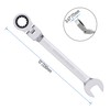 Skweawert 15/16 Inch Flex-Head Ratcheting Combination Wrench SAE 72 Teeth