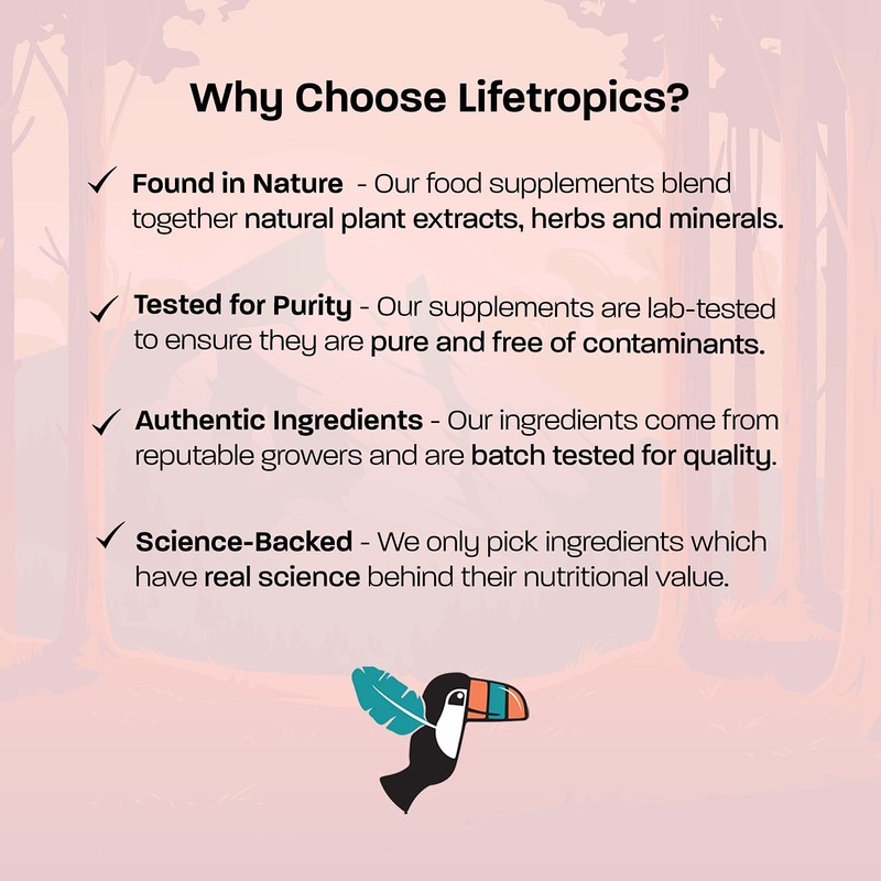 Lifetropics Lifetropics Pure Berberine | 500mg Berberine HCL Capsules |