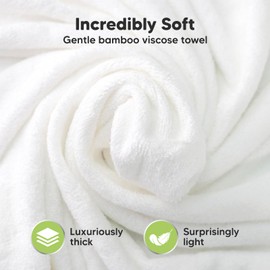 KeaBabies Hooded Baby Towel for Newborn - Viscose Derived from Bamboo Large Baby Bath Towels with Hood for Boys, Girls, Toddler, Extra Absorbent & Soft Newborn Bath Essentials (Dog, Regular)