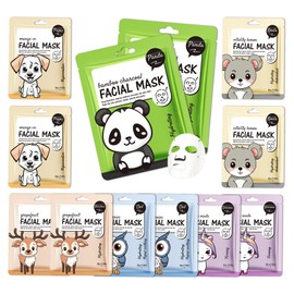 12 Pack Variety Facial Sheet Masks Skin Care Set, Hydrating Bulk Sheet Face Masks Skincare Gifts Set for Women Men, Long Lasting Moisturizing Face Mask Skincare for All Skin Type（11)