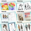 Dunwell 11x14 Portfolio Binder Folder (Aqua, Vertical) - Binder with
