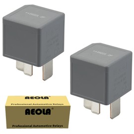 Aeola 2 Pack 5M5T14B192EA V23136-J4-X62 Multi-Purpose Relay 12V 70A 4 Pin Grey for Ford 1425754
