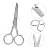 Vaguelly 2pcs Stainless Steel Eyebrow Scissors for Women Compact Grooming