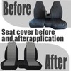 Fioqe 2PCS Front 60/40 Cloth High Back Bench Seat Cover